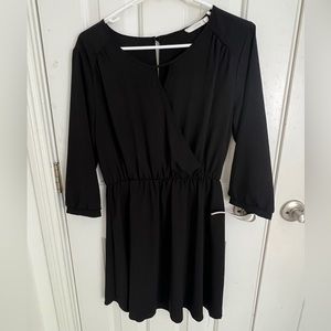 Lush, black skater dress
